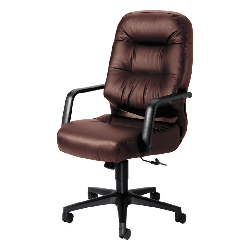 HON Pillow-Soft Series High-Back Genuine Leather Executive ...