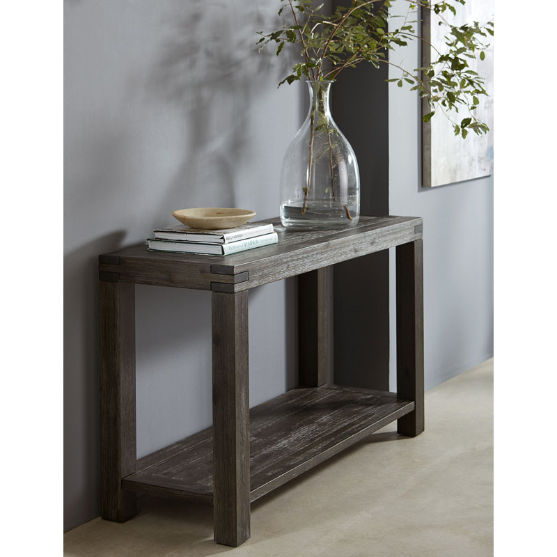 Coastal Farmhouse Louisa 50 Solid Wood Console Table Wayfair