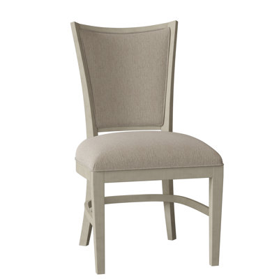Hamlin Upholstered King Louis Back Side Chair Fairfield Chair Body Fabric 3156 Linen Frame Color Espresso