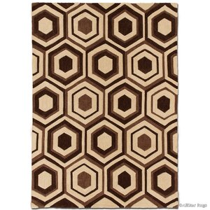 Handmade Brown Area Rug