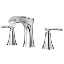 Lot of 3 Pfister Karci Chrome 2-handle WaterSense Bathroom Sink Faucets w/Drain