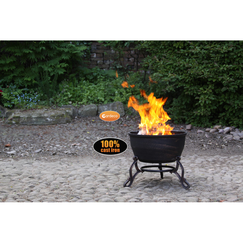 Gardeco Elidir Cast Iron Fire Pit Reviews Wayfair Co Uk