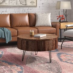 Details about   Coffee Table Solid Reclaimed Wood Round End Side Living Room Stand 