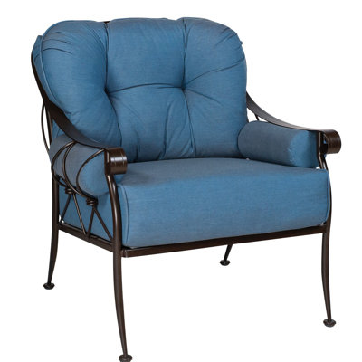 Derby Patio Chair Woodard Frame Color Textured Black Cushion Derby Patio Chair Woodard Frame Color