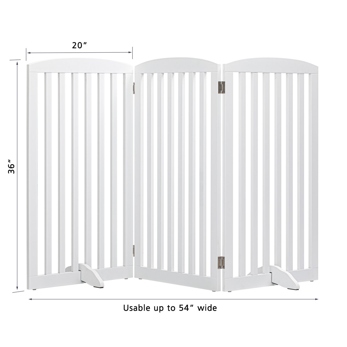 Archie & Oscar™ Jenner 3 Panel 36 Inch Freestanding Foldable Pet Gate ...