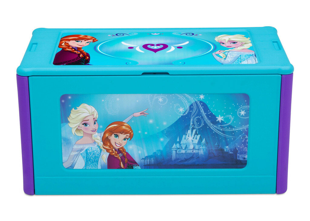 Disney Frozen Wooden Toy Box with Safety Hinge