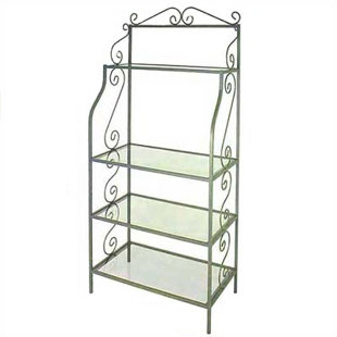 Go to store & view more images Grace Collection Wrought Iron Baker's Rack