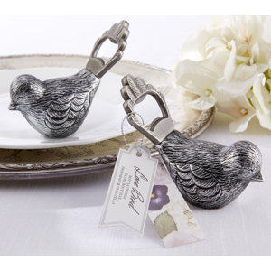 Parkey Antiqued Bird Bottle Opener (Set of 12)