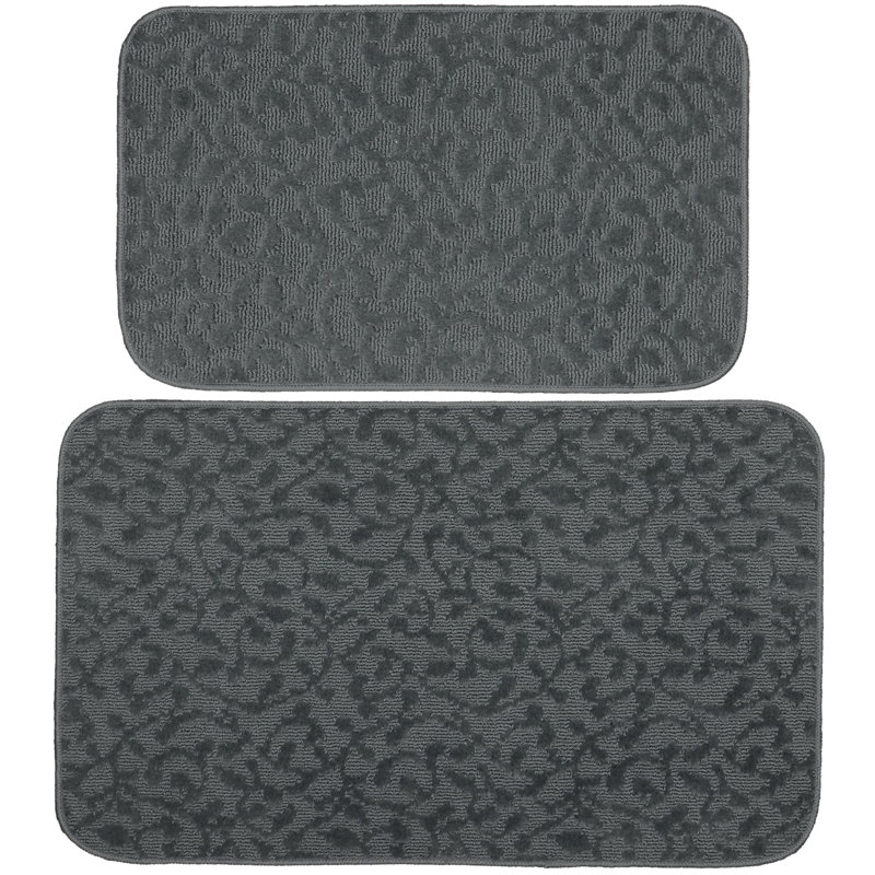 Red Barrel Studio Joziah 2pc Kitchen Rug Set 18 In X30 In Mat