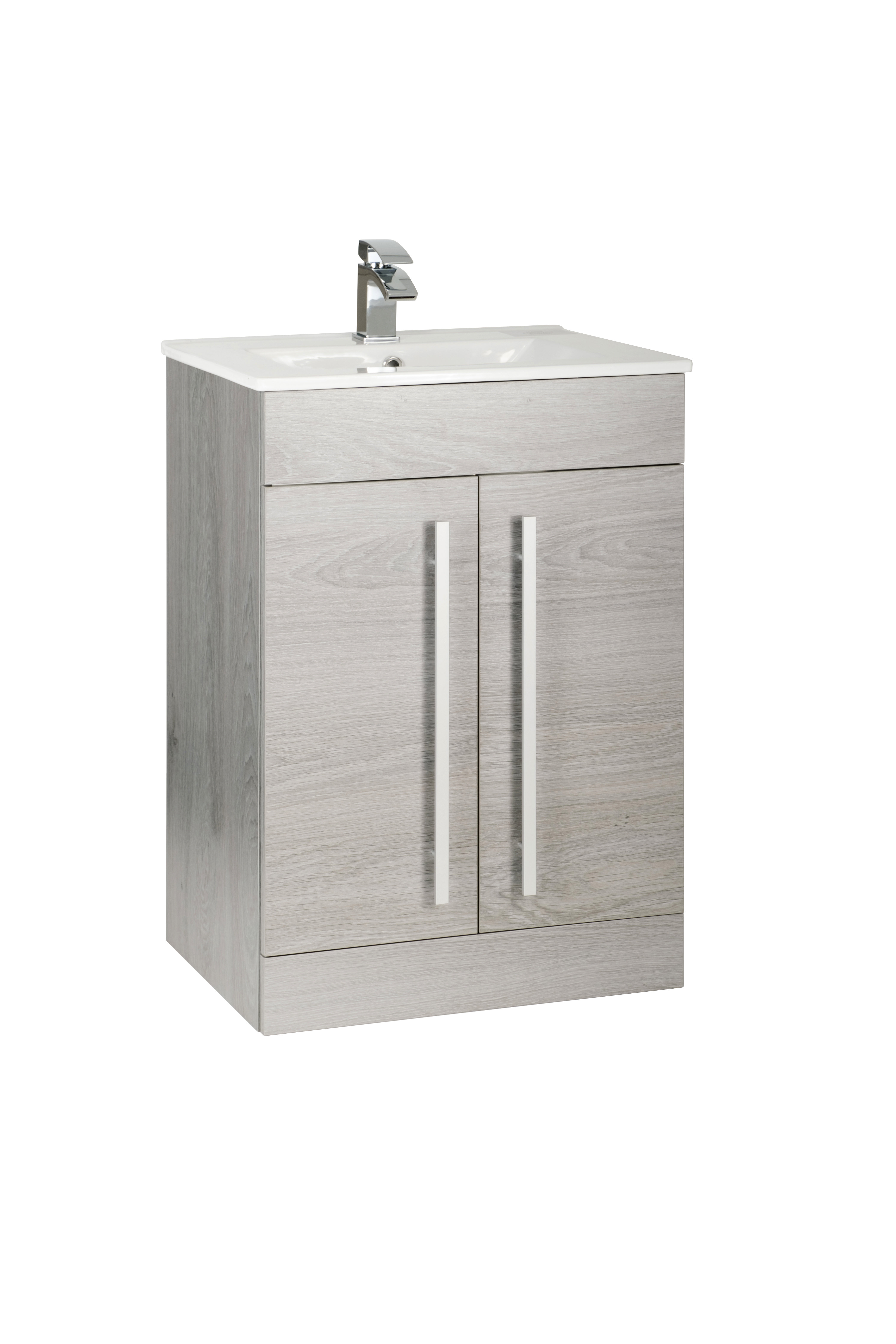 KVit Purity 600Mm 2 Door Floor Standing Vanity Unit Wayfair.co.uk