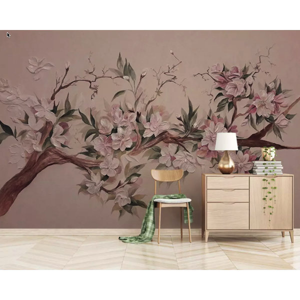 Cherry Blossom Wall Mural Wayfair