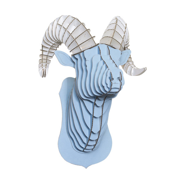 Cardboard Safari Rocky The Blue Ram Head Wall Décor Wayfair