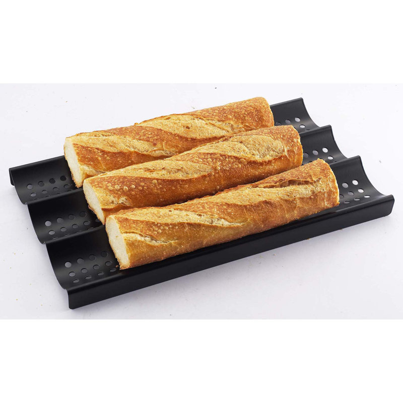 2 Moules à Baguette En Silicone Antiadhésif - Parfait Pour Pains, Baguettes Et Hot-dogs - Faciles à Nettoyer