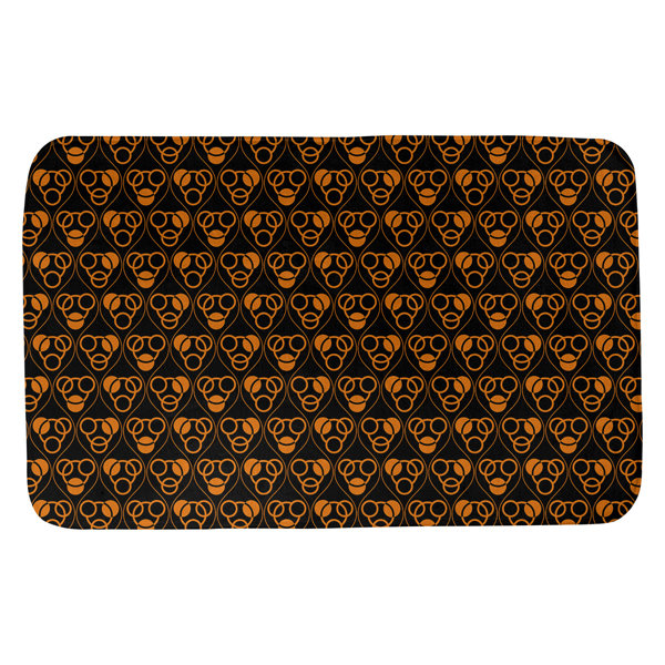 East Urban Home Festive Hol Circles And Waves Rectangle Bath Rug Wayfair