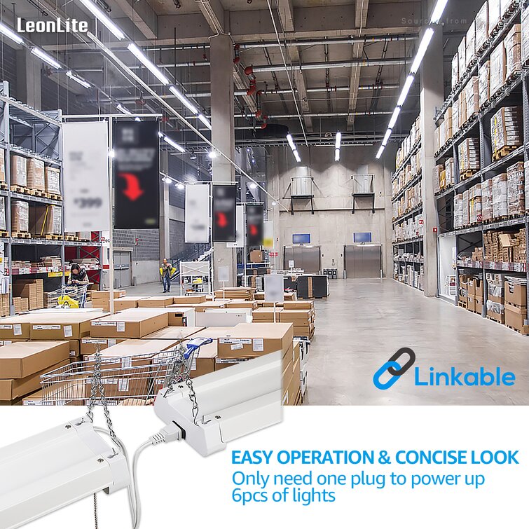 LED Garage Light 40W Folding 4000LM E26/E27 4 deformabl LED Panels,2 Extension Lamp Holder for Warehouse Attic Basement
