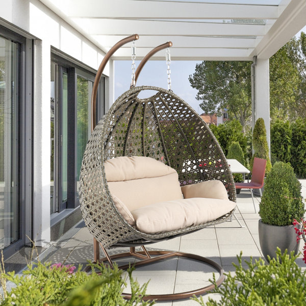 egg shaped garden swing chair