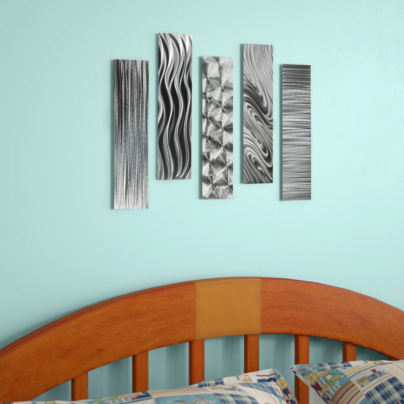 Orren Ellis 5 Piece Modern Metal Wall Decor Set Reviews Wayfair