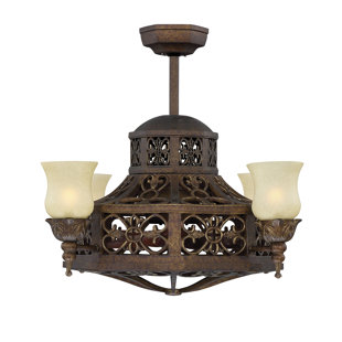 Kitchen Lighting Collections Wayfair 14 Marenesco 4 Light Shaded Chandelier
