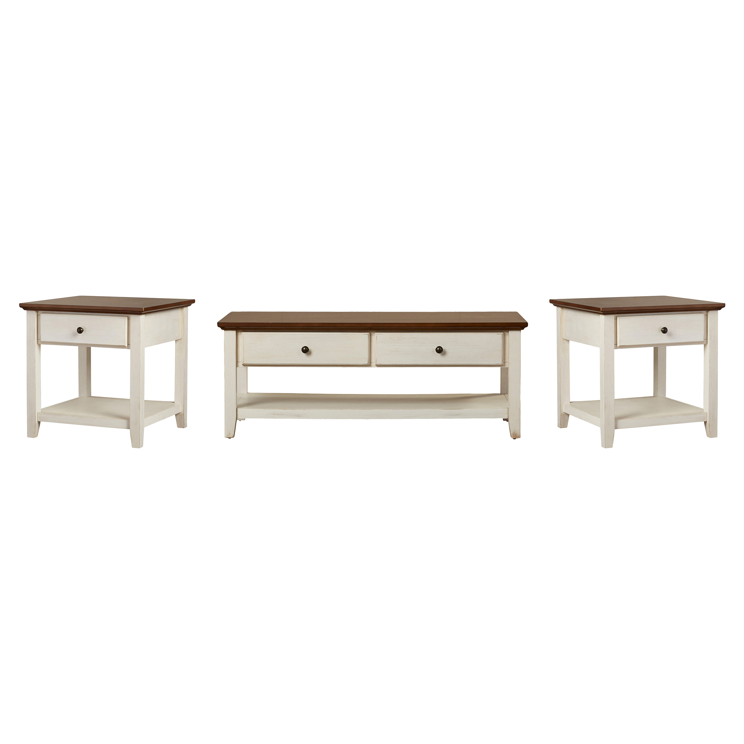 Gracie Oaks 3 Piece Coffee Table Set Reviews Wayfair