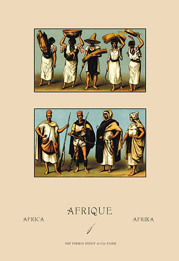 Buyenlarge A Variety Of African Dress By Auguste Racinet Vintage Advertisement Wayfair