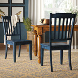 Farmhouse Rustic Blue Dining Chairs Birch Lane