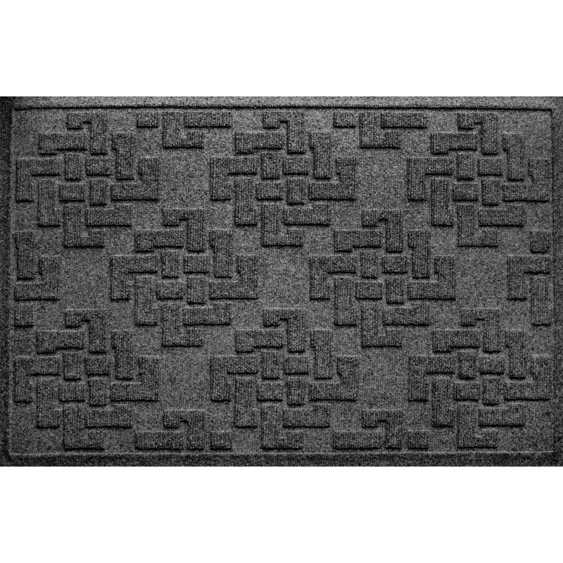 Beaupre Rectangle 36 In X 23 In Non Slip Outdoor Door Mat