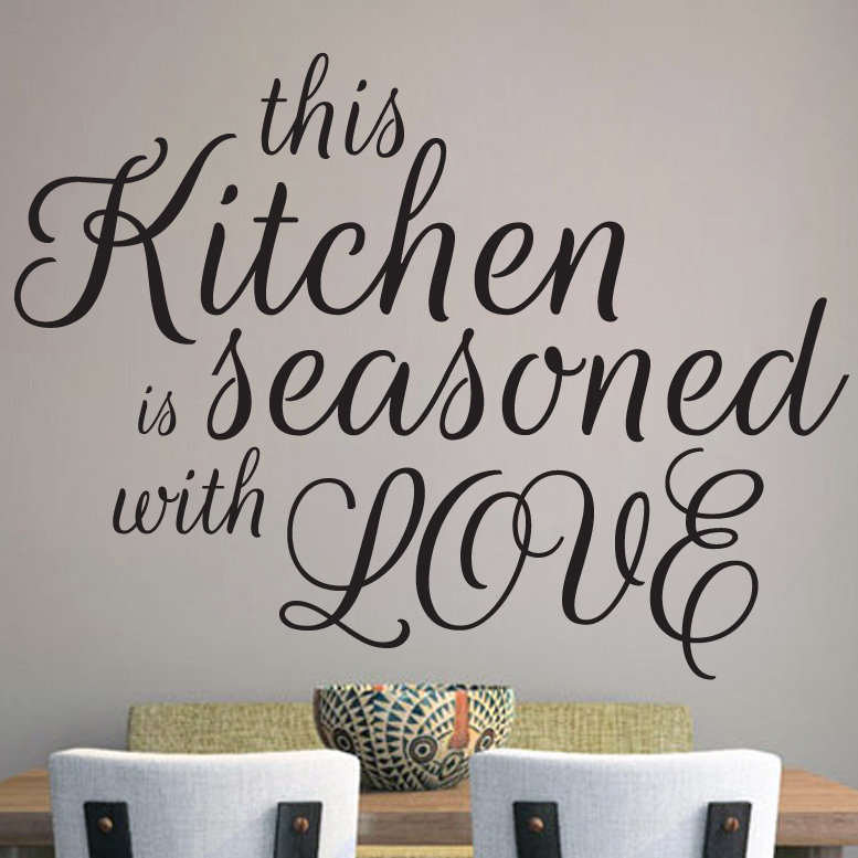 Charlton Home This Kitchen Is Seasoned With Love Wall Decal Wayfair