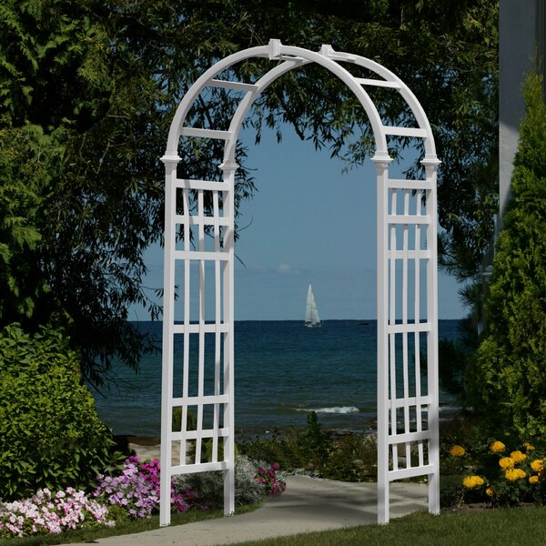 New England Arbors Athens Vinyl Arbor & Reviews