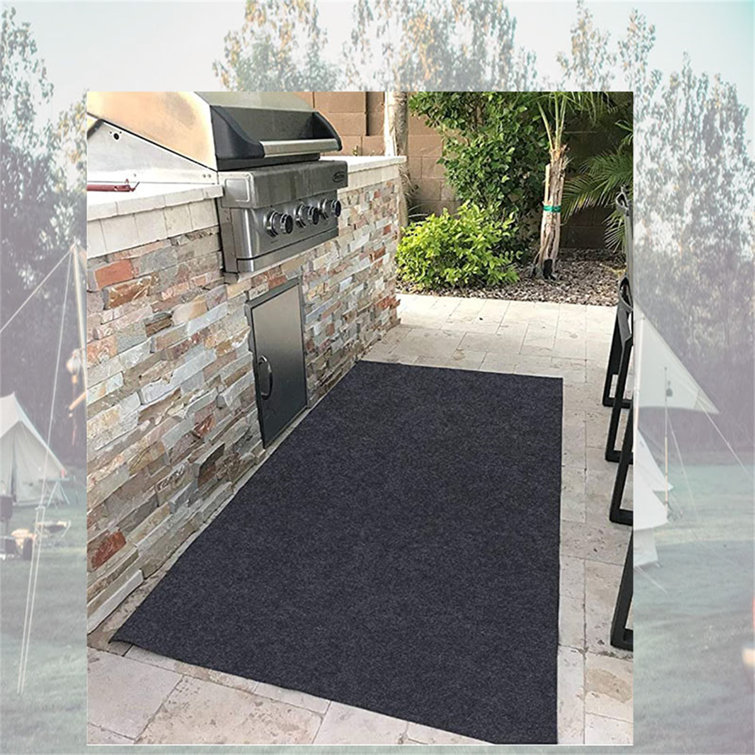 36 x 36 Gas Grill Mat，Premium BBQ Mat and Grill Protective Mat—Protects Decks and Patios from grease splashes,Absorbent material-Contains Grill Splatter，Anti-Slip and Waterproof Backing，Washable 