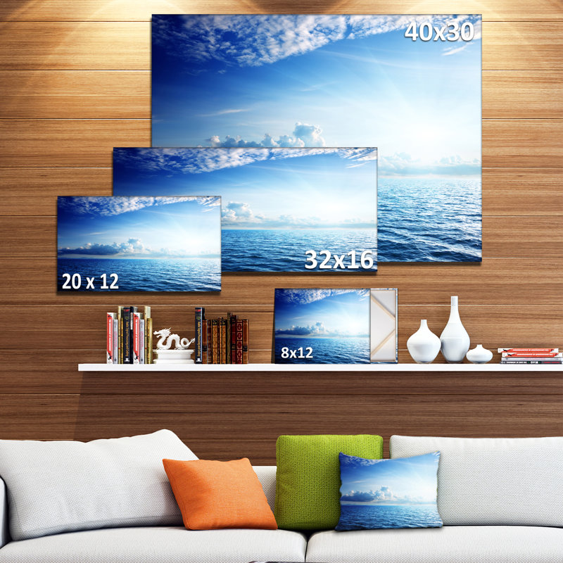 Wallpaper Designart Blue Caribbean Sea And Perfect Blue Sky Photographic Desktop Wallpaper