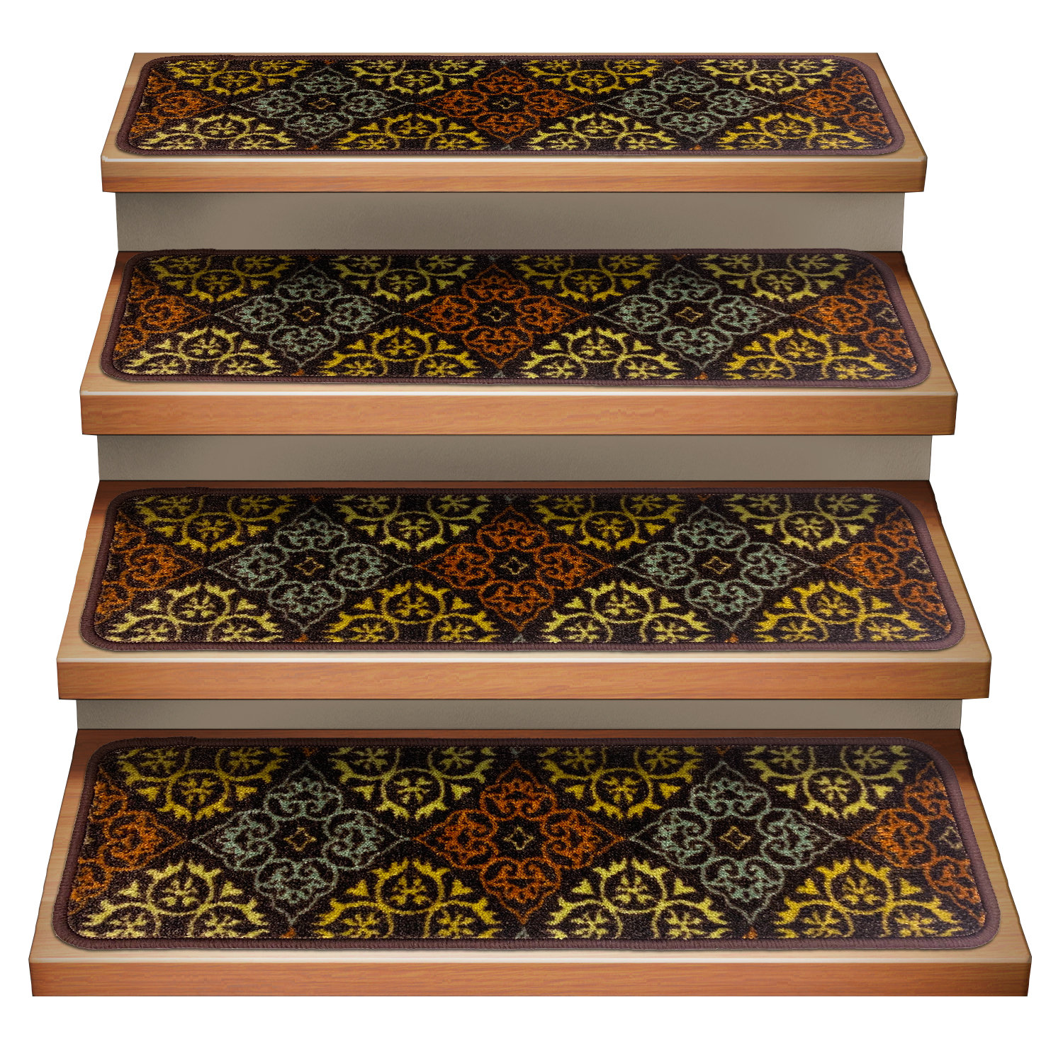 Eliud Kaleidoscope Brown/Yellow Stair Tread
