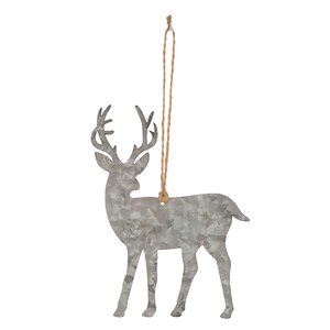 The Holiday Aisle Metal Reindeer Shaped Ornament & Reviews | Wayfair