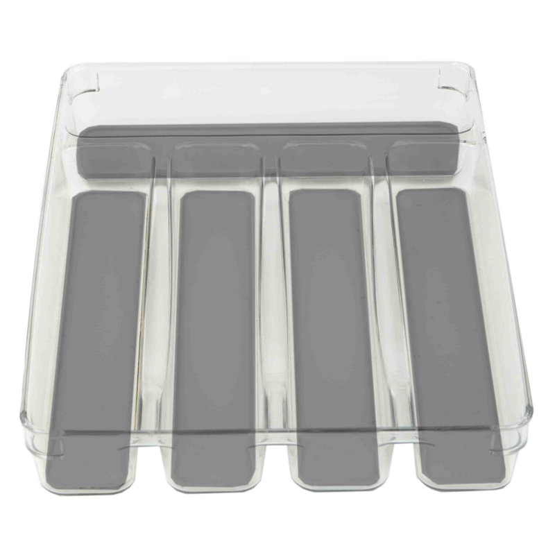 Home Basics Plastic 1 87 H X 9 25 W X 13 D Drawer Organizer
