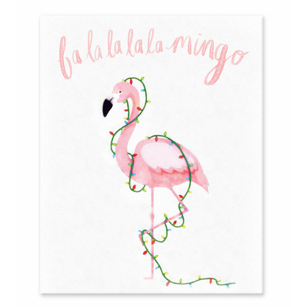 The Holiday Aisle Stringfellow Fa La La Mingo Easelback Decorative