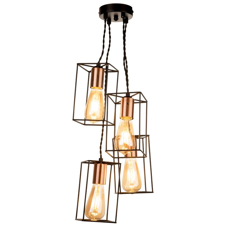 undefined | Leatrice 4-Light Cluster Pendant