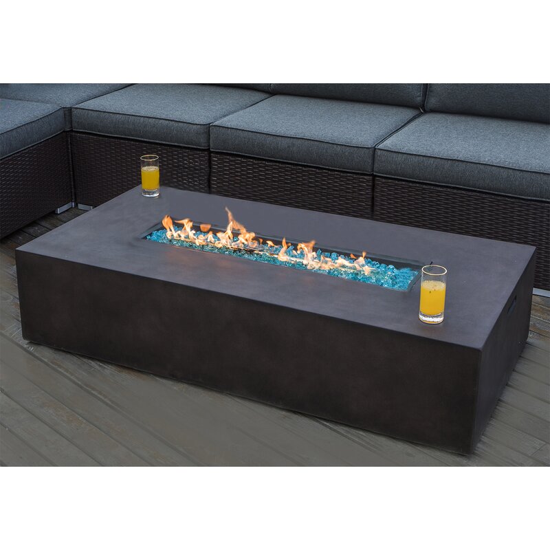 Ebern Designs Scullion Compact Concrete Propane Fire Pit Table