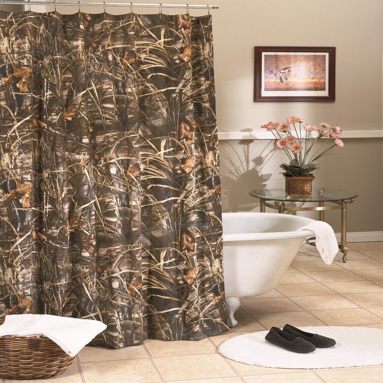 CAMOUFLAGE BATH ACCESSORIES MOSSY OAK CAMO CAMOUFLAGE SHOWER CURTAIN 