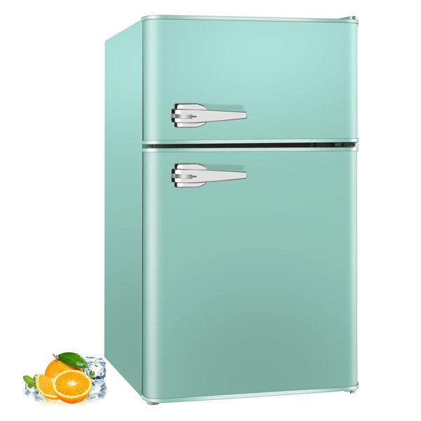 R.W.FLAME 3.2 Cu.Ft Compact Refrigerator Double Door Mini ...