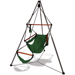 Go to store & view more images Polyester Chair Hammock with Stand by Hammaka