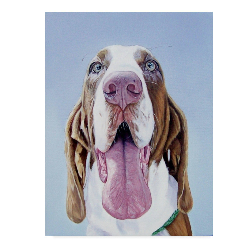 Trademark Art Luci Dog Oil Painting Print On Wrapped Canvas