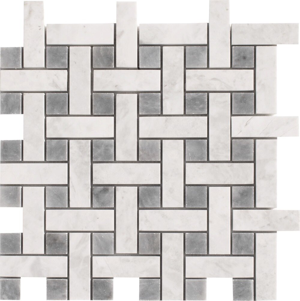 Ubaid Stone 1" X 3" Marble Basketweave Mosaic Wall & Floor Tile | Wayfair