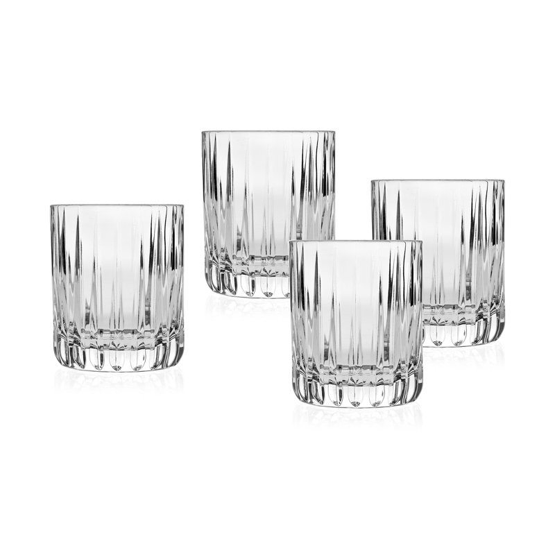 Godinger Silver Art Co Beacon Hill Double Old Fashion 5 5 Oz Whiskey Glass Wayfair