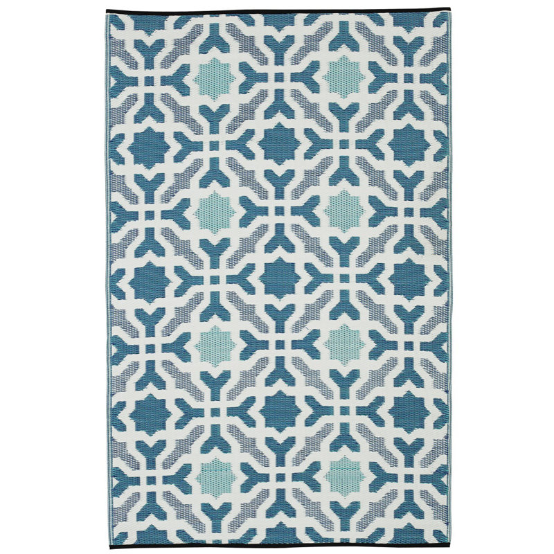 Latitude Vive World Blue Outdoor Rug Reviews Wayfair Co Uk