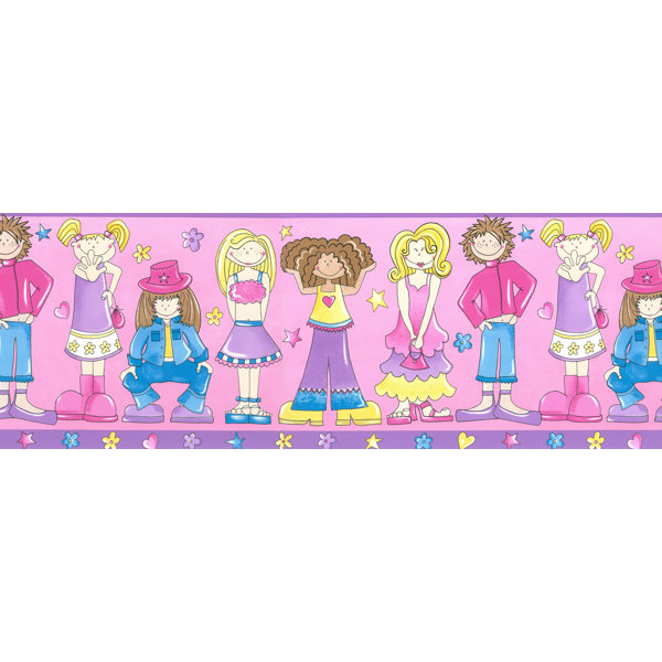 Zoomie Kids Tryon Kids Girls Power 15 L X 10 5 W Wallpaper Border Wayfair