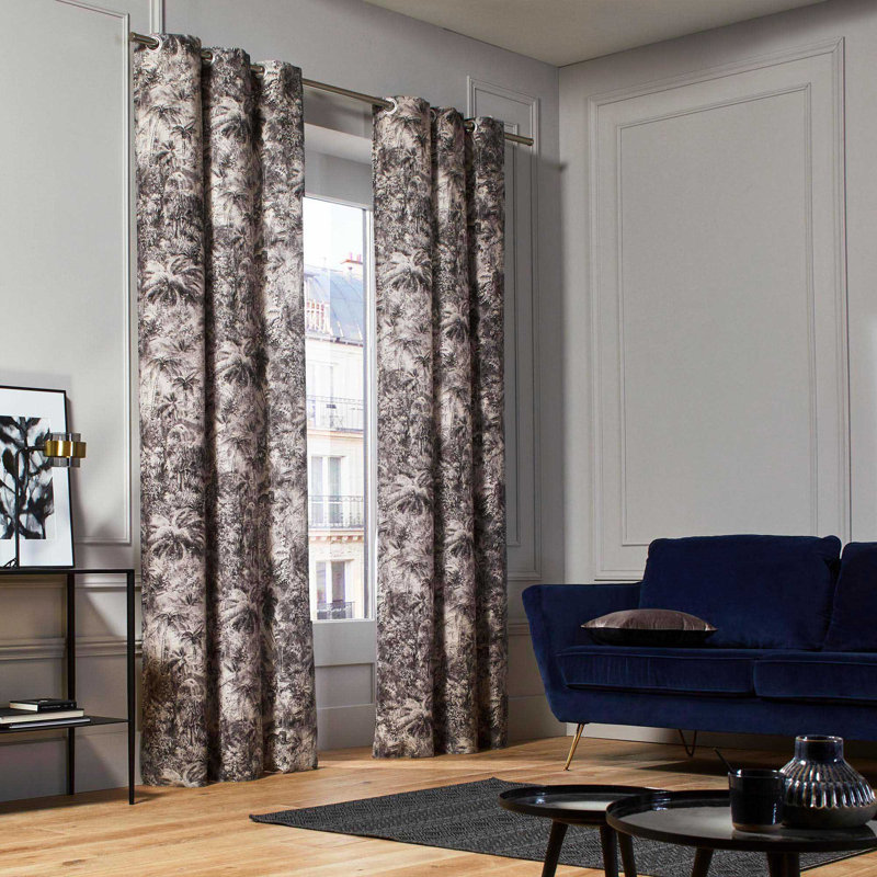 Madura Kali Floral Room Darkening Grommet Curtain Panels Wayfair