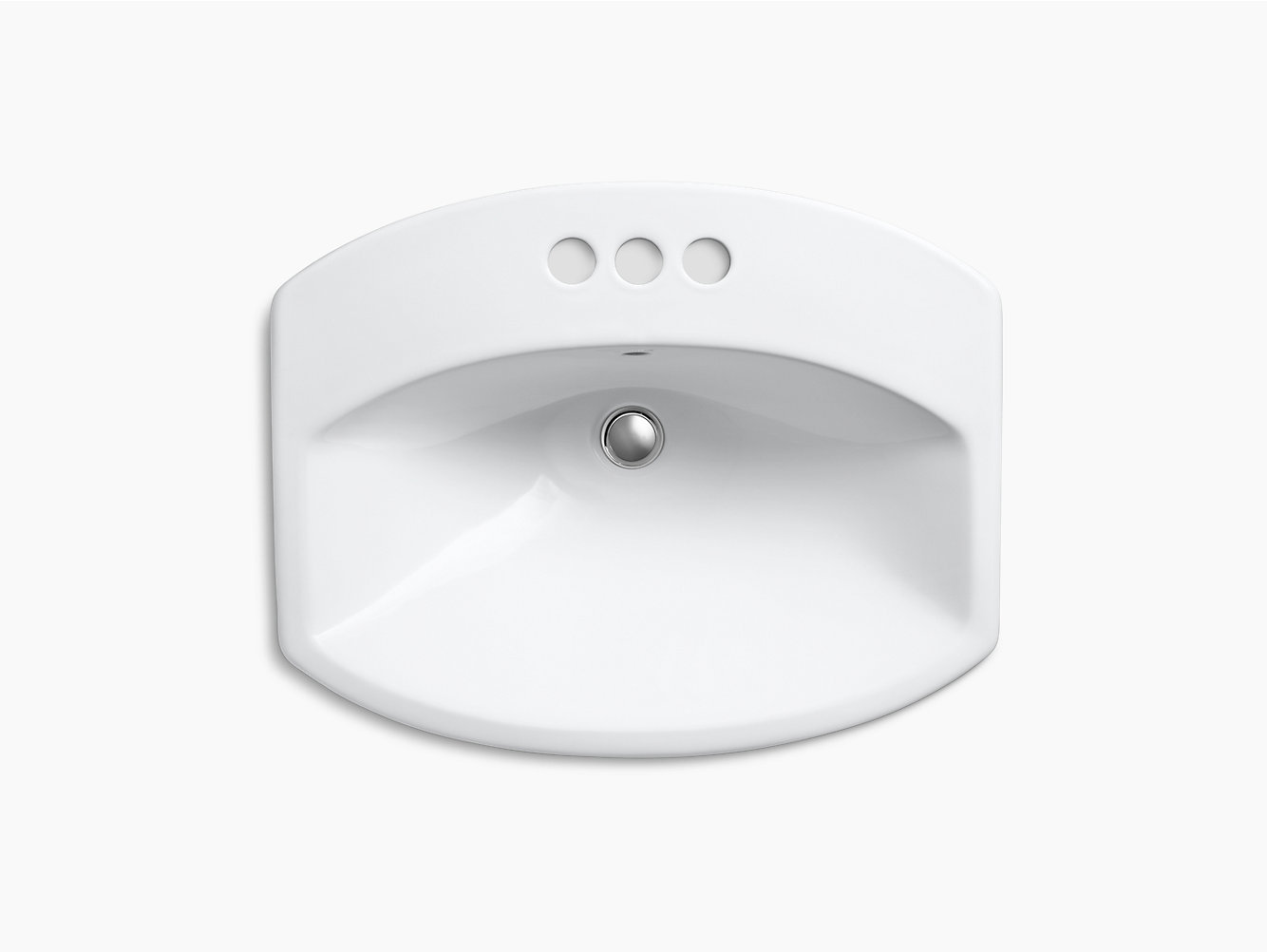 kohler cimarron white drop in rectangular bathroom sink