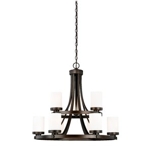 Sorin 9-Light Shaded Chandelier