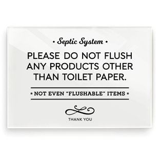 Toilet Do Not Flush Sign | Wayfair