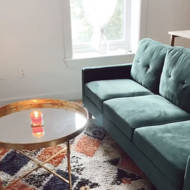 Latitude Run Brodde Velvet 71 Square Arms Sofa Reviews Wayfair