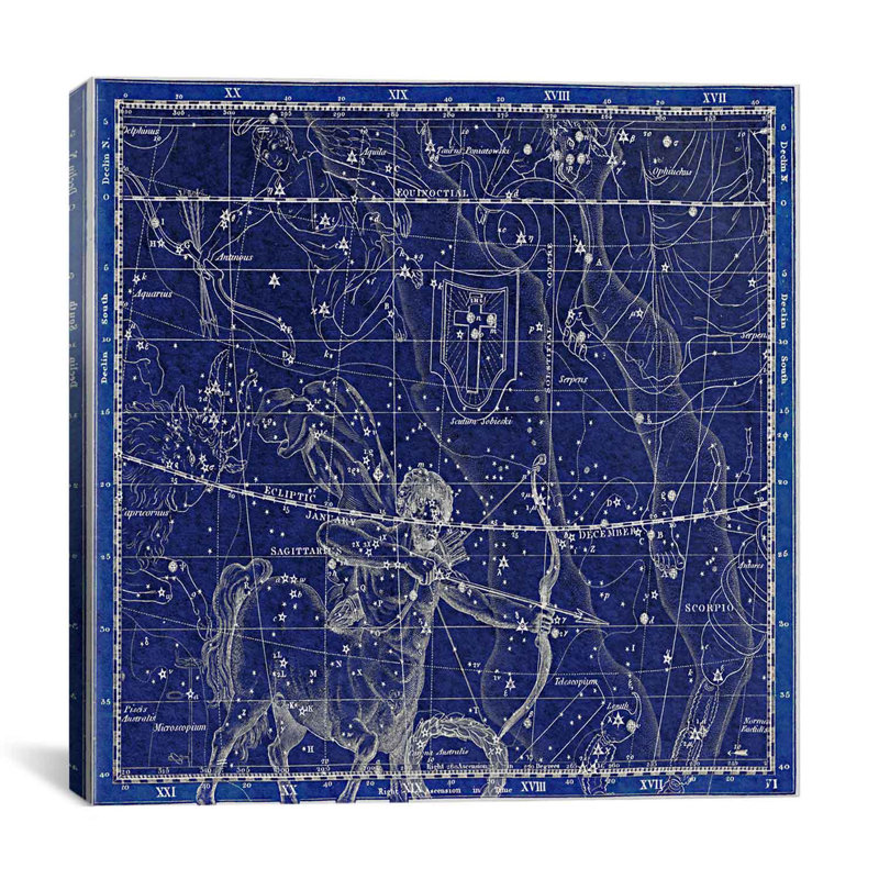 Icanvas Maps And Charts Prints Celestial Atlas Plate 20 Sagittarius Wayfair